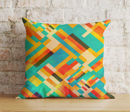 Retro Nostalgic Geometric Home Decoration Cushion Cover