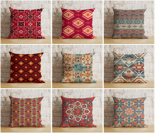 Aztec Southwestern Cushion Cover Turkish Kilim Euro Shams Pillow Cover