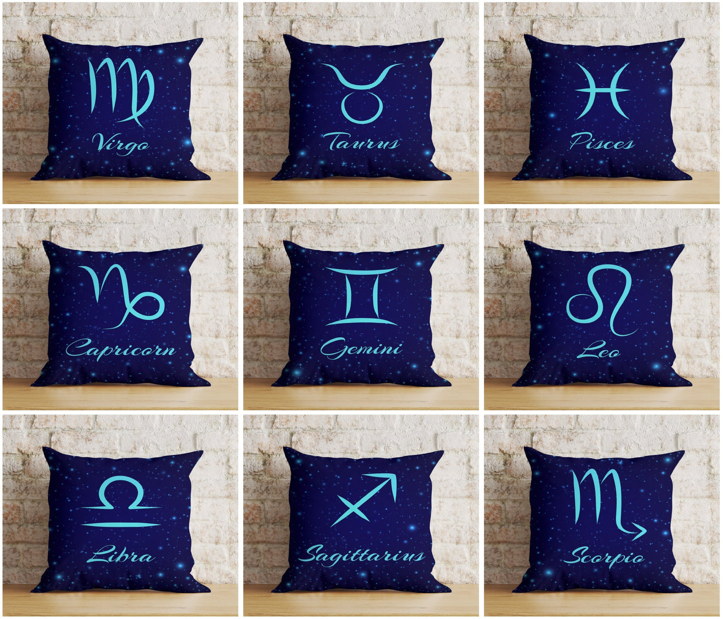 Zodiac Horoscope Taurus Pisces Gemini Cushion Covers