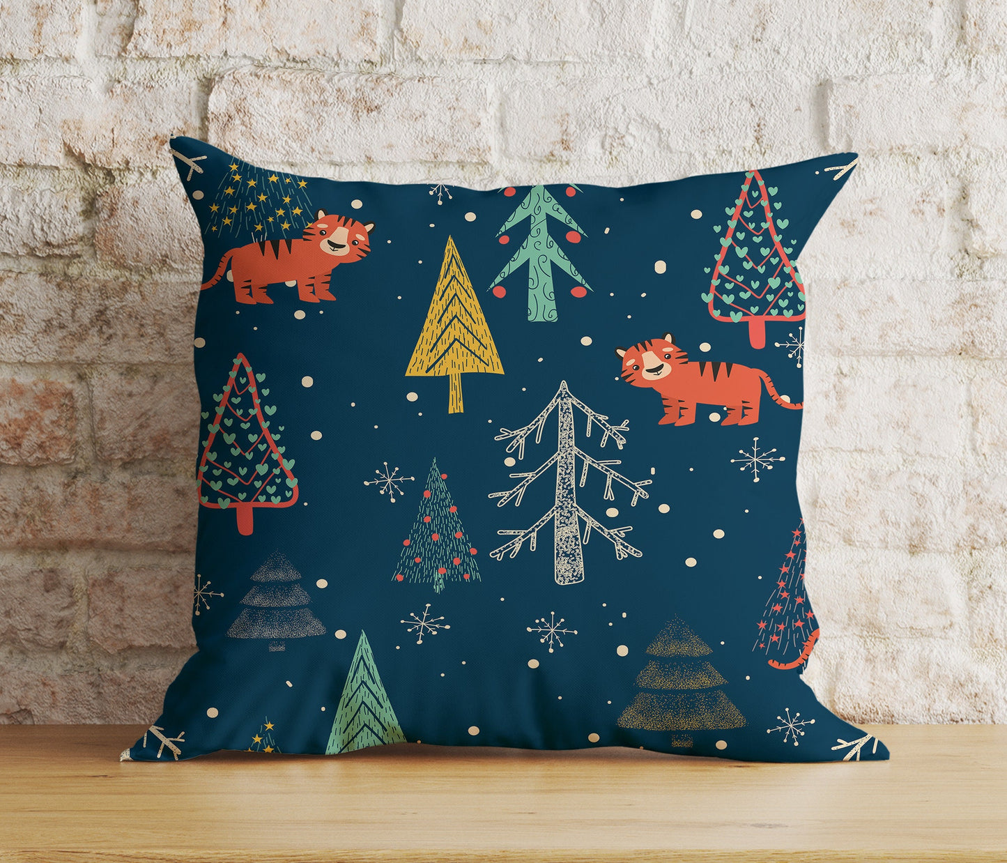 Christmas Whimsical Festive Winter Decor Cushion Cover