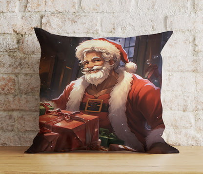 Jolly Santa Gifts Christmas Tree Xmas Cushion Cover