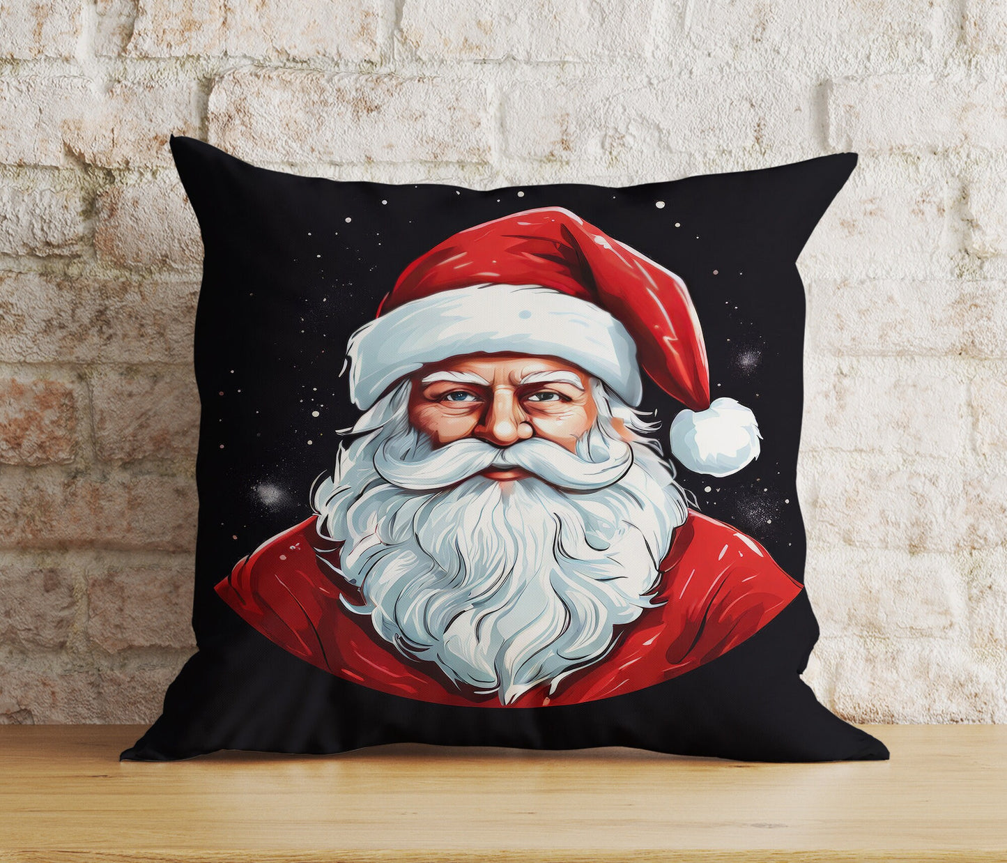 Santa Claus Gifts Ho ho ho Christmas Holiday Cushion Cover