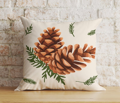 Christmas Pinecone Woodland Pine Tree Xmas Cushion Covers