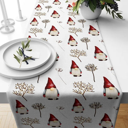 Christmas Red New Year Decoration Table Runner