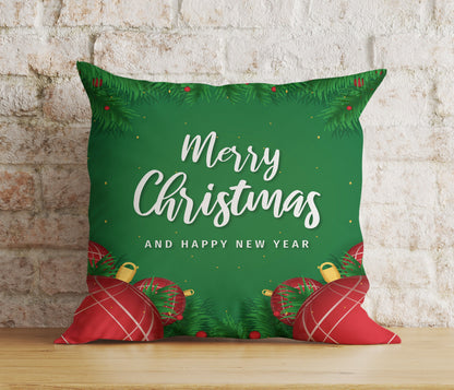 Green Merry Christmas Home Decor Festive Cushion Covers