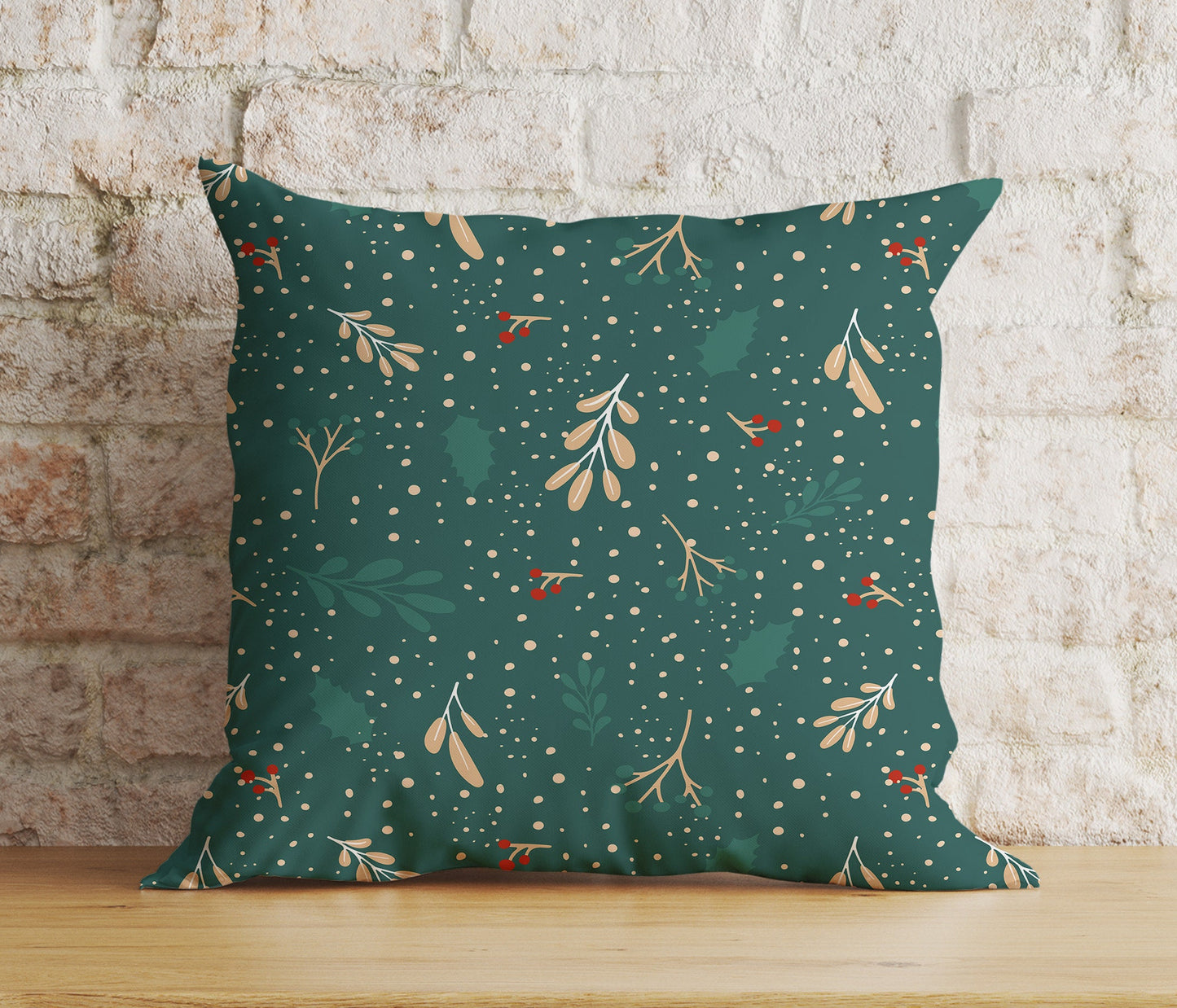 Green Merry Christmas Home Decor Festive Cushion Covers