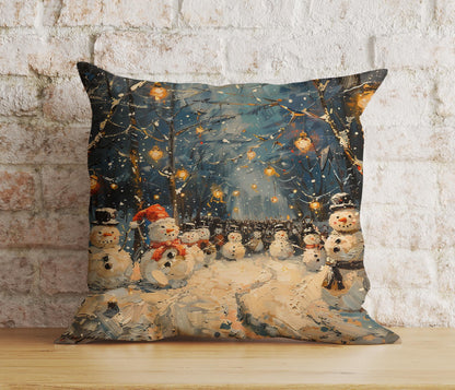 Enchanted Starry Night and Moon Christmas Cushion Covers