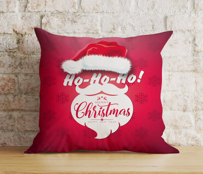 Santa Claus Gifts Ho ho ho Christmas Holiday Cushion Cover