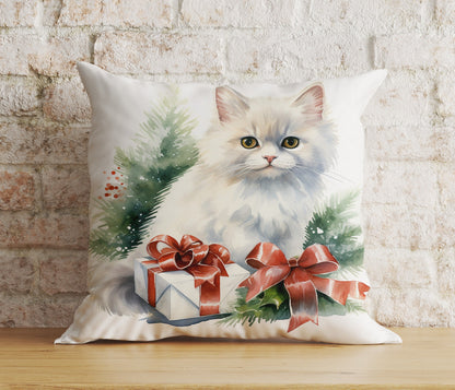 Christmas Cute Kittens in Santa Hats Print Cushion Covers