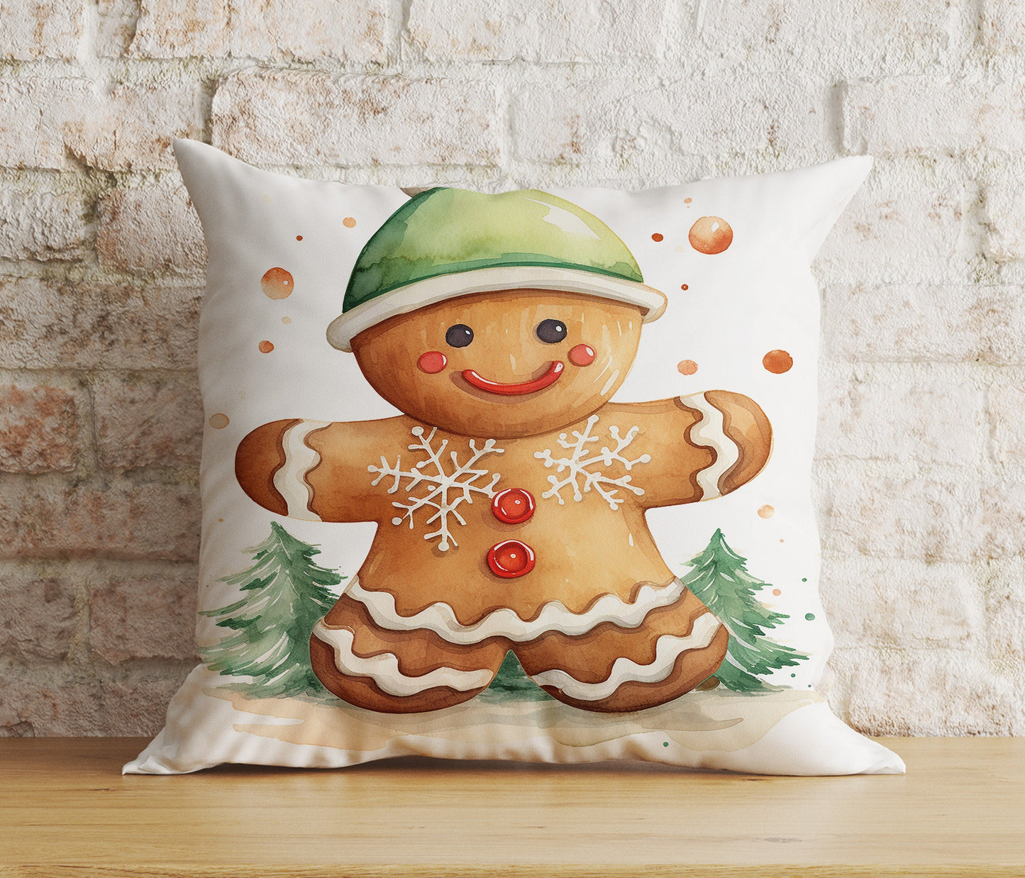 Christmas Cookie Festive Gingerbread Designs Cushion Cover