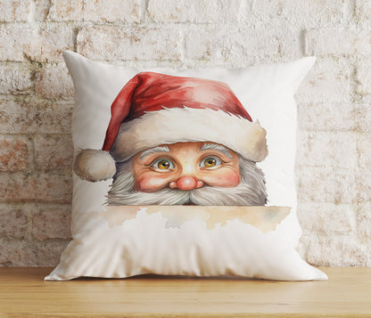 Christmas Santa & Kids Snowman Reindeer Print Cushion Covers