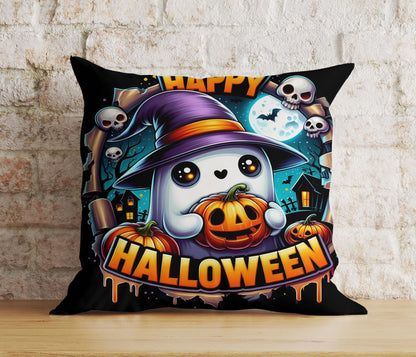 Spooky Cute Ghost Pillow Covers Halloween Ghost Pumpkin Cushion Covers