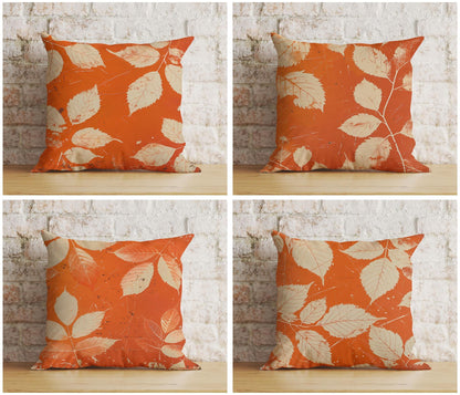 Fall Trend Pillow Cover Autumn Cushion Cover Dry Leaves Throw Pillow