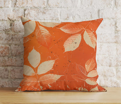 Fall Trend Pillow Cover Autumn Cushion Cover Dry Leaves Throw Pillow