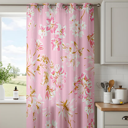 Onay Blush Pink Floral Curtains – Romantic Botanical Drapes