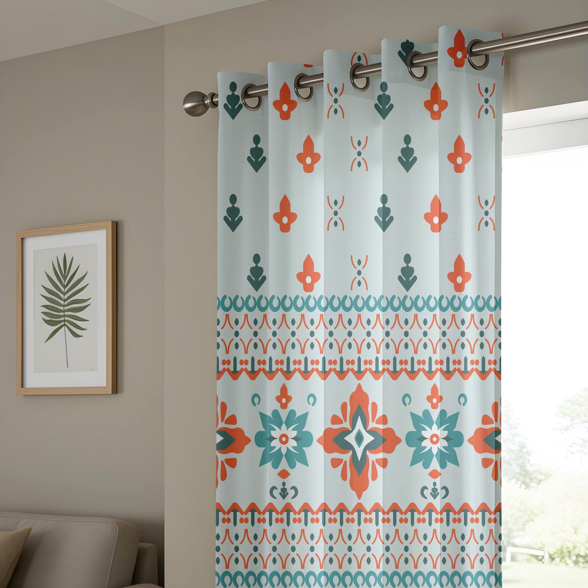 Onay Nature Landscape and Boho Ethnic Blackout Curtains