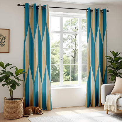 Onay Artistic Nature and Geometric Blackout Curtains