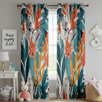 Onay Nature Inspired Artistic Blackout Curtains