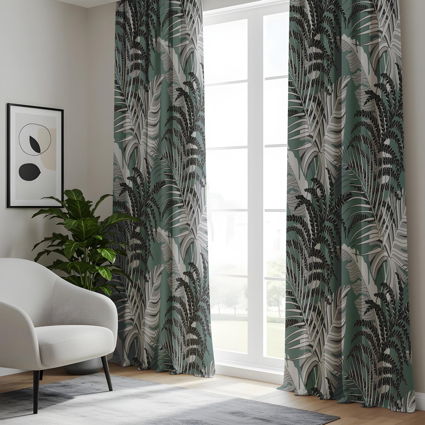 Onay Nature Landscape and Modern Artistic Blackout Curtains