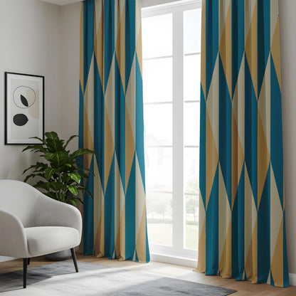Onay Artistic Nature and Geometric Blackout Curtains