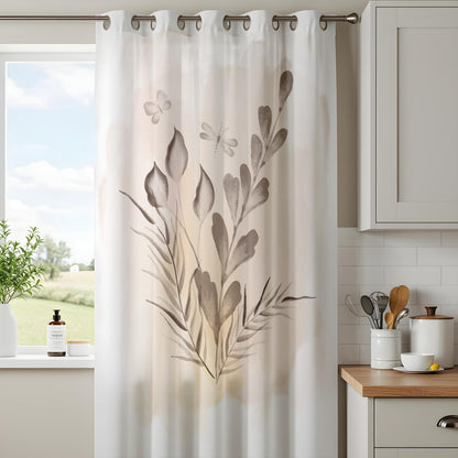 Onay Botanical Curtains – Neutral Floral Drapes