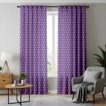 Onay Purple Polka Dot Curtains – Girls Nursery Kids Room Drapes
