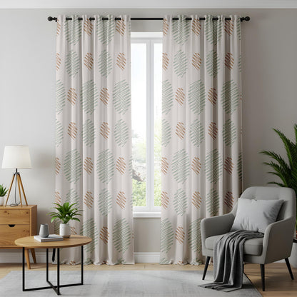 Onay Orange Grey Diamond Curtains – Scandi Kids Nursery Window Drapes