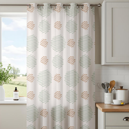 Onay Orange Grey Diamond Curtains – Scandi Kids Nursery Window Drapes