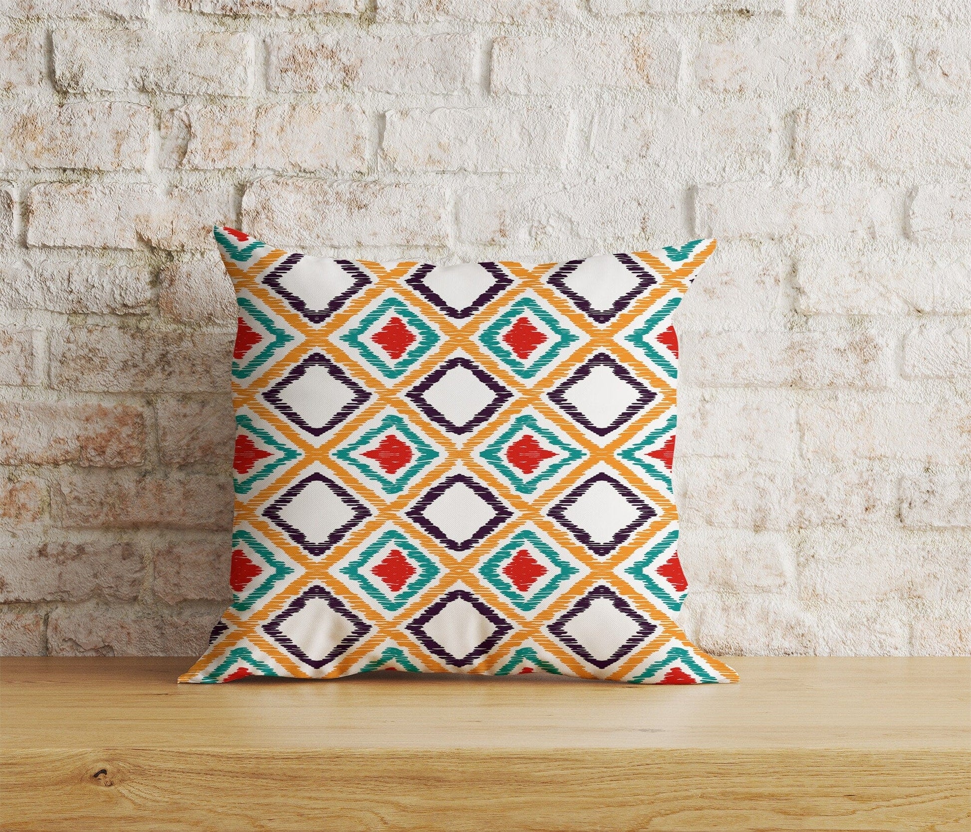 Onay Home Textile Cushion Covers 8 / 12 x 12 inch (30 x 30 cm) Double Side Kilim Ethnic Cushion Cover Traditional Rug Pillow Cover
