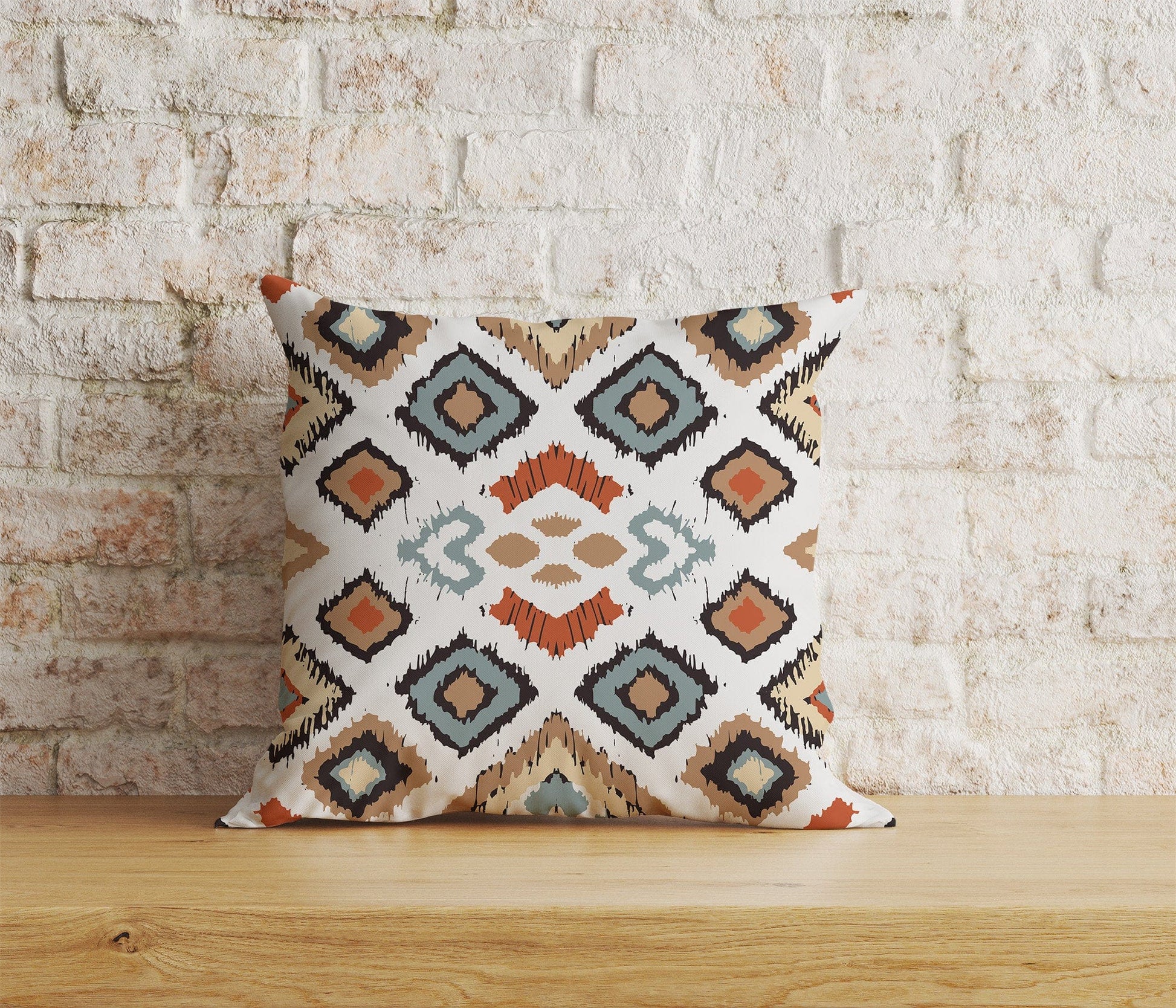Onay Home Textile Cushion Covers 3 / 12 x 12 inch (30 x 30 cm) Double Side Kilim Ethnic Cushion Cover Traditional Rug Pillow Cover