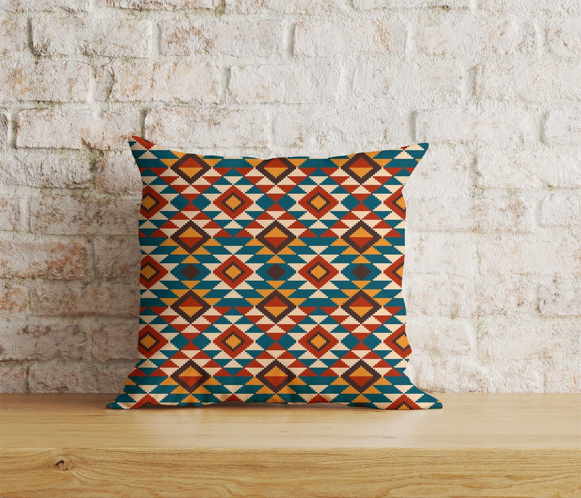 Onay Home Textile Cushion Covers 1 / 12 x 12 inch (30 x 30 cm) Double Side Kilim Ethnic Cushion Cover Traditional Rug Pillow Cover