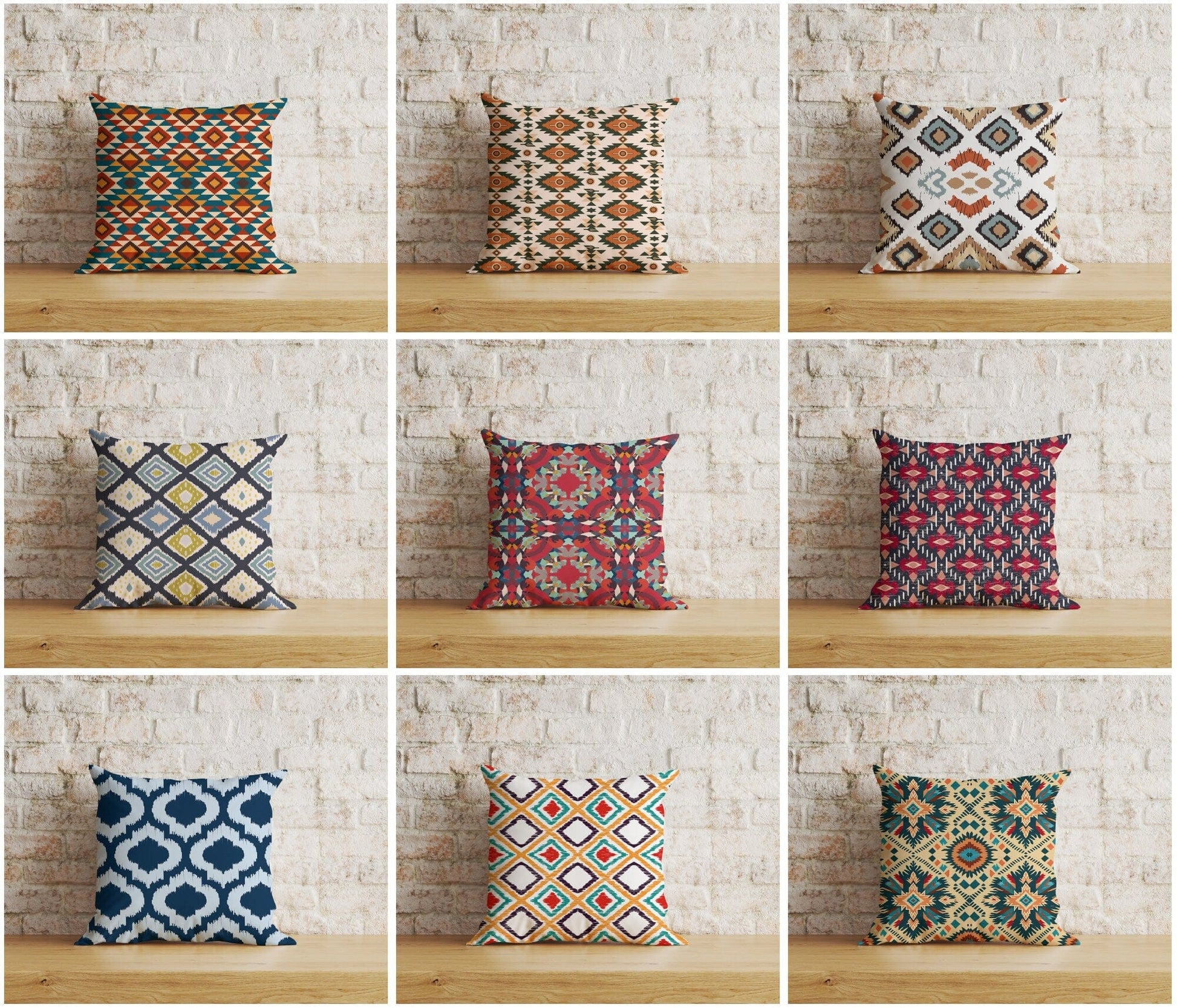 Onay Home Textile Cushion Covers Kilim Ethnic Cushion Cover Traditional Rug Pillow Cover
