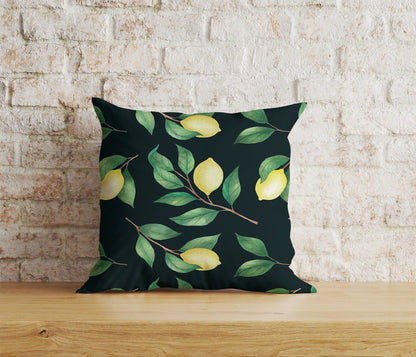 Onay Home Textile Cushion Covers 9 / 12 x 12 inch (30 x 30 cm) Double Side Lemon Cushion Cover Kitchen Fruit Lime Pillow Cover