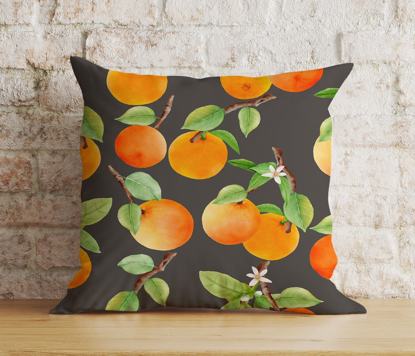Onay 7 / 12 x 12 inch (30 x 30 cm) Double Side Lemon Fruit Kitchen Home Summer Decoration Cushion Cover