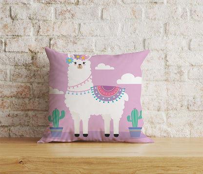 Onay Home Textile Cushion Covers 6 / 12 x 12 inch (30 x 30 cm) Double Side LLama Cushion Cover Lama Pillow Cover Alpaca Throw Cushions