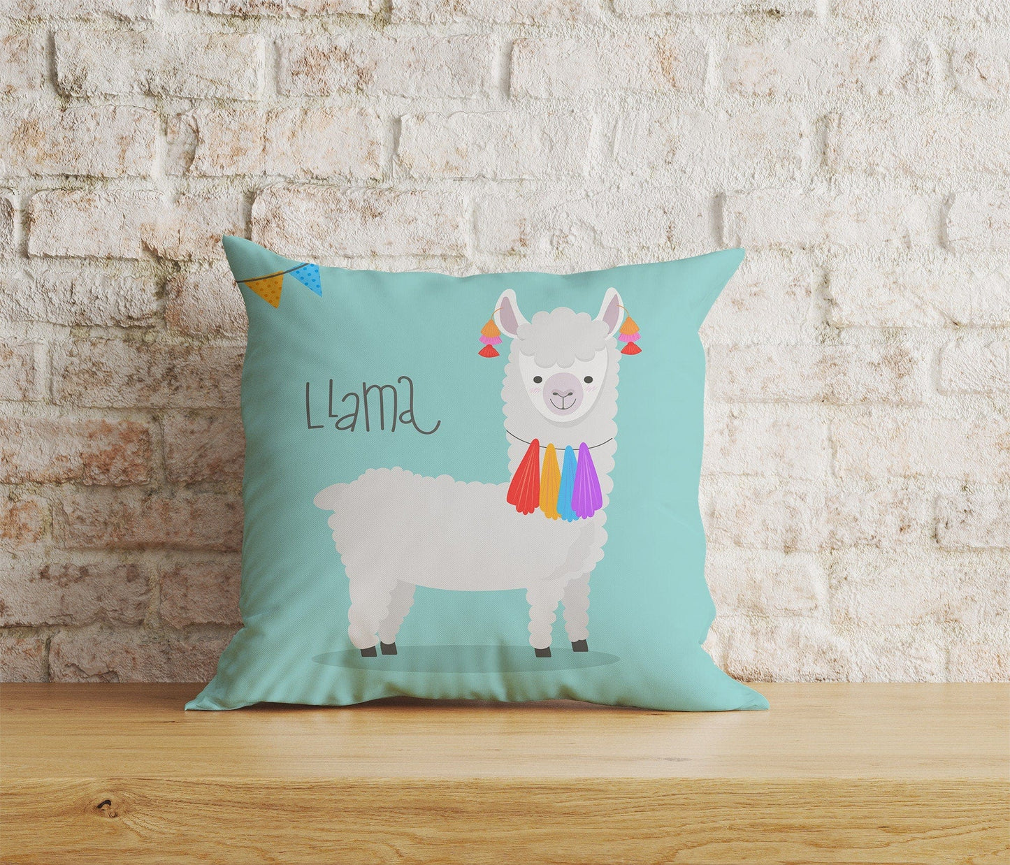 Onay Home Textile Cushion Covers 5 / 12 x 12 inch (30 x 30 cm) Double Side LLama Cushion Cover Lama Pillow Cover Alpaca Throw Cushions