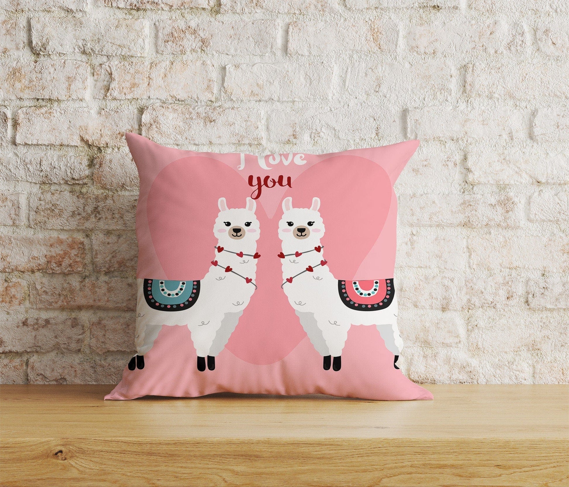 Onay Home Textile Cushion Covers 3 / 12 x 12 inch (30 x 30 cm) Double Side LLama Cushion Cover Lama Pillow Cover Alpaca Throw Cushions