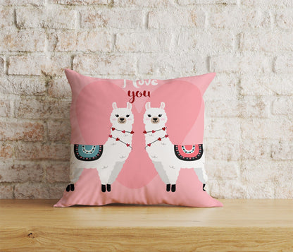 Onay Home Textile Cushion Covers 3 / 12 x 12 inch (30 x 30 cm) Double Side LLama Cushion Cover Lama Pillow Cover Alpaca Throw Cushions