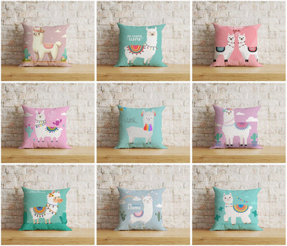 Onay Home Textile Cushion Covers LLama Cushion Cover Lama Pillow Cover Alpaca Throw Cushions