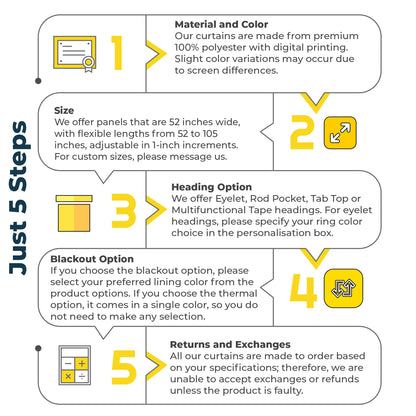 Made to measure curtains - just 5 steps