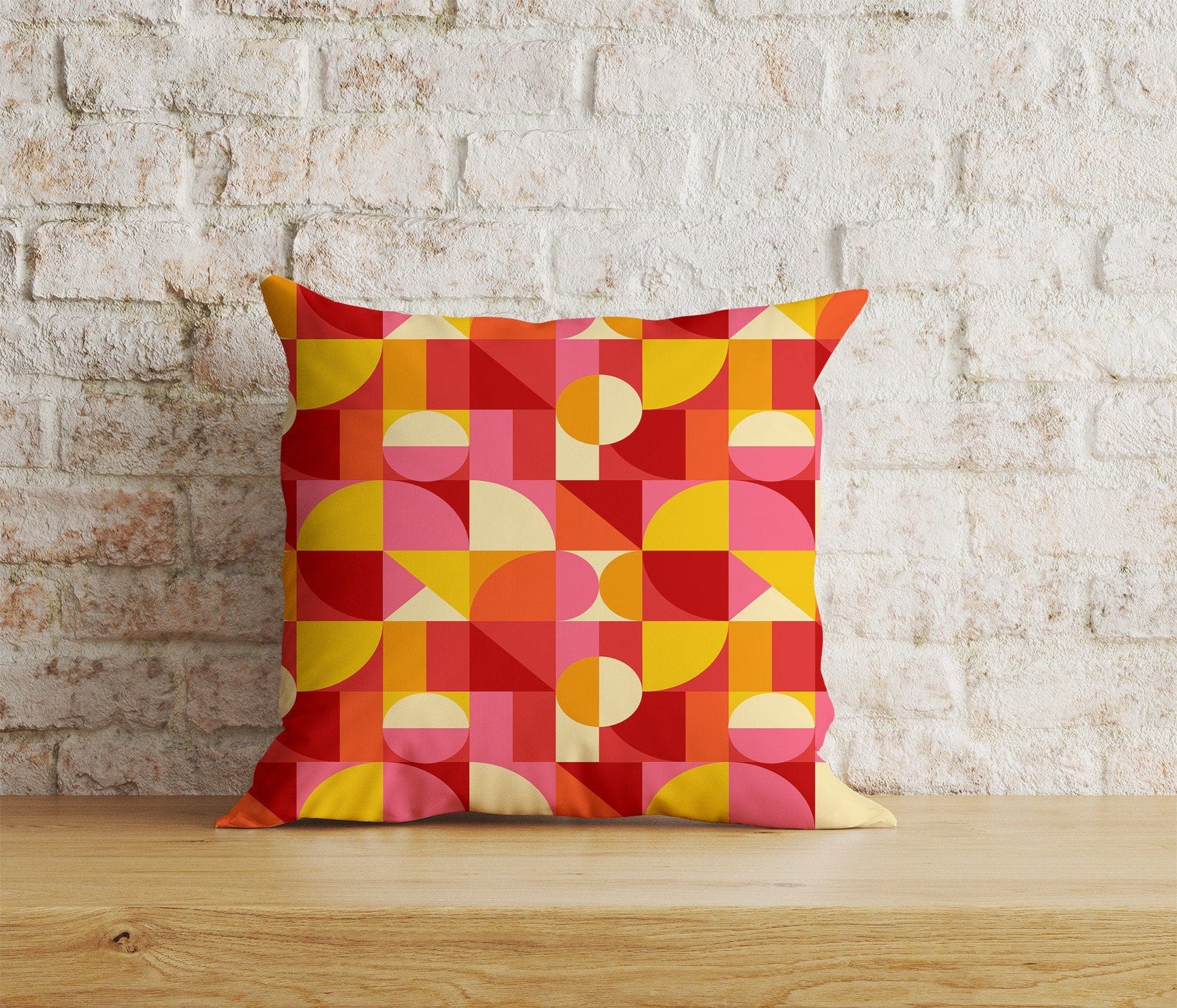 Onay Home Textile Cushion Covers 4 / 12 x 12 inch (30 x 30 cm) Double Side Mid Century Geo Cushion Cover Boho Abstract Pillow Covers