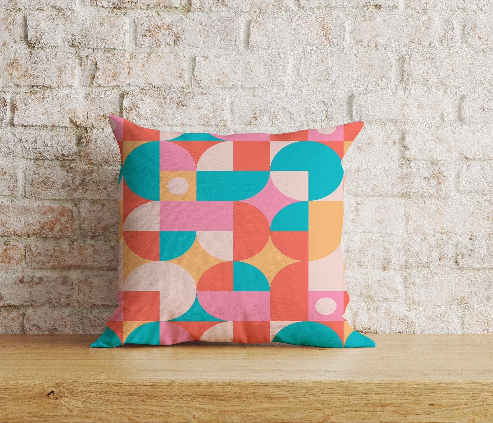 Onay Home Textile Cushion Covers 3 / 12 x 12 inch (30 x 30 cm) Double Side Mid Century Geo Cushion Cover Boho Abstract Pillow Covers