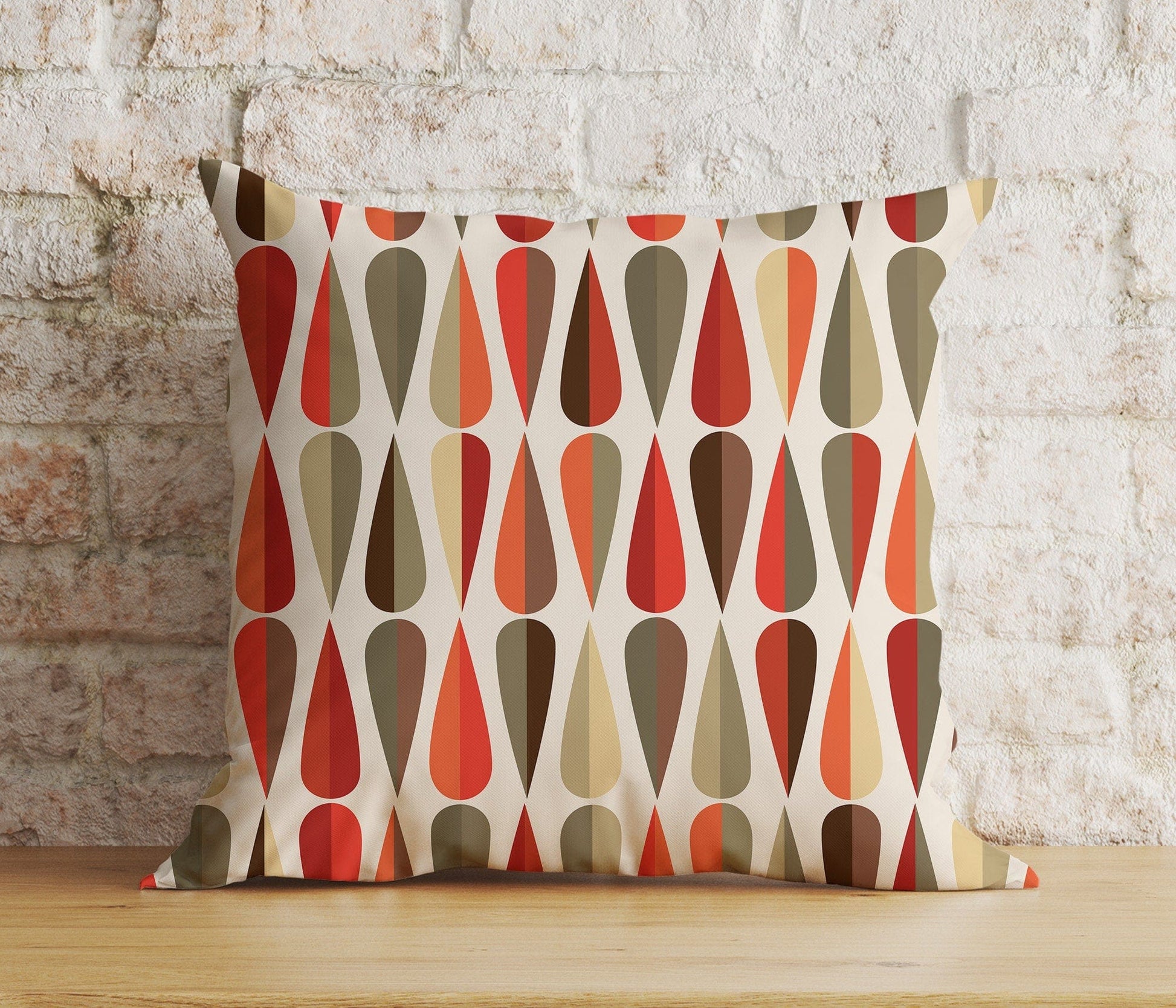 Onay 5 / 12 x 12 inch (30 x 30 cm) Double Side Mid Century Modern Colorful Abstract Cushion Cover