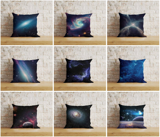 Onay Home Textile Cushion Covers Milky Way Galaxy Cushion Cover Star Space Pillow Covers