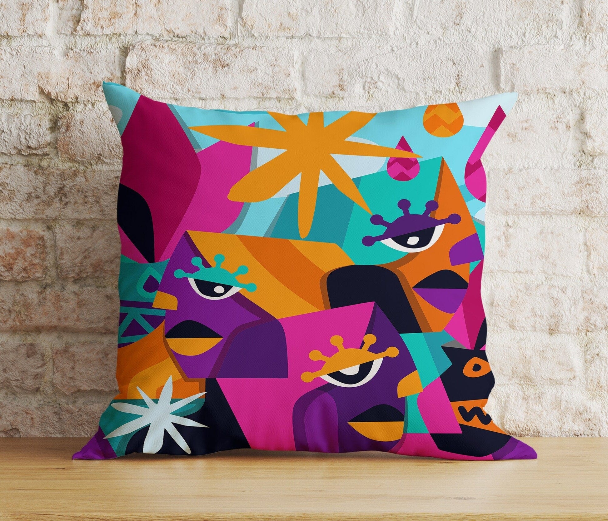 Onay Home Textile Cushion Covers 2 / 12 x 12 inch (30 x 30 cm) Double Side Modern Abstract Cushion Covers Minimalist Pillow Cover 16x16