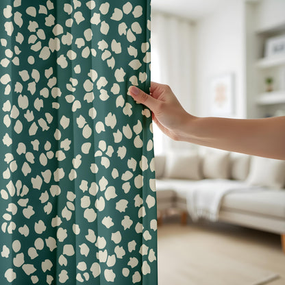 Onay Modern Leopard Curtains – Neutral Safari Animal Print Drapes