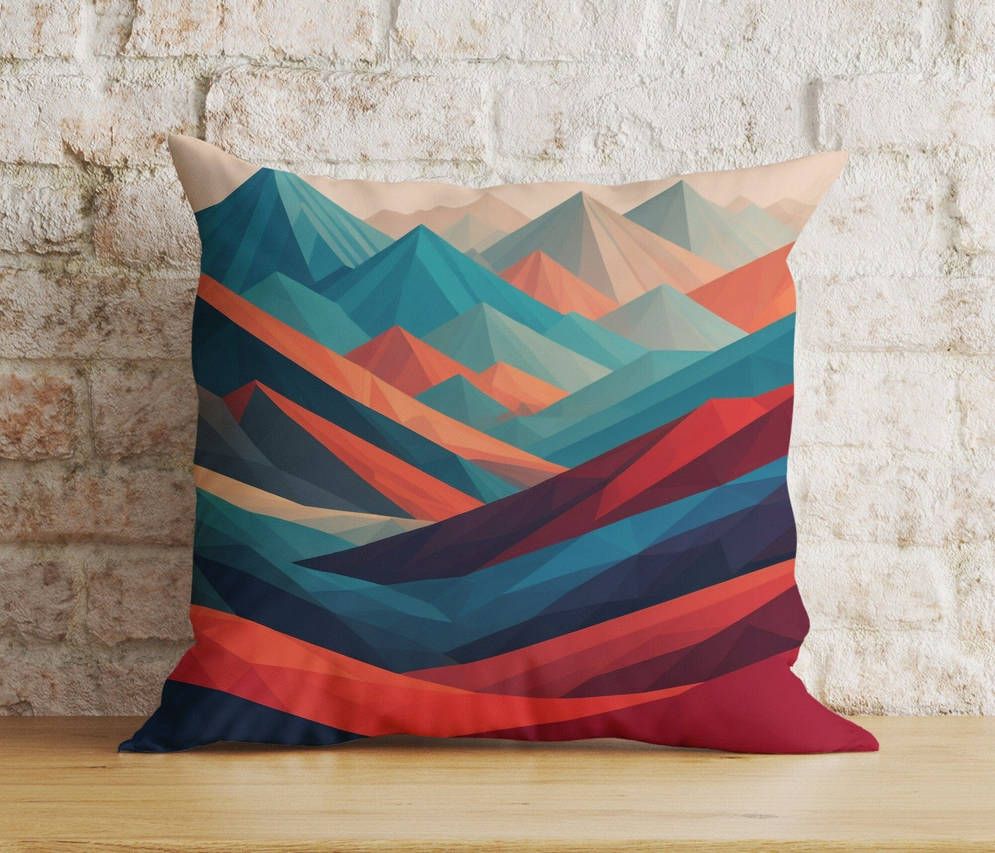 Onay 3 / 12 x 12 inch (30 x 30 cm) Double Side Mountain View Cityscape Abstract Room Decor Cushion Cover