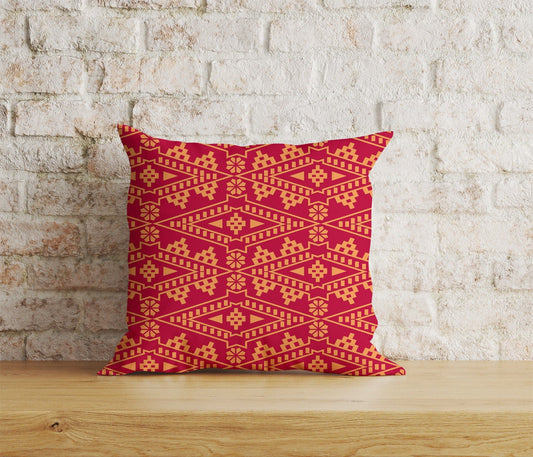 Onay Home Textile Cushion Covers 1 / 12 x 12 inch (30 x 30 cm) Double Side Native American Patterns Cushion Covers Parfleche Cover