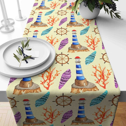 Onay Home Textile Cushion Covers 2 / 12 x 46 inch (30 x 120 cm) Nautical Table Runner Tropical Palm Tree Accent Table Runner