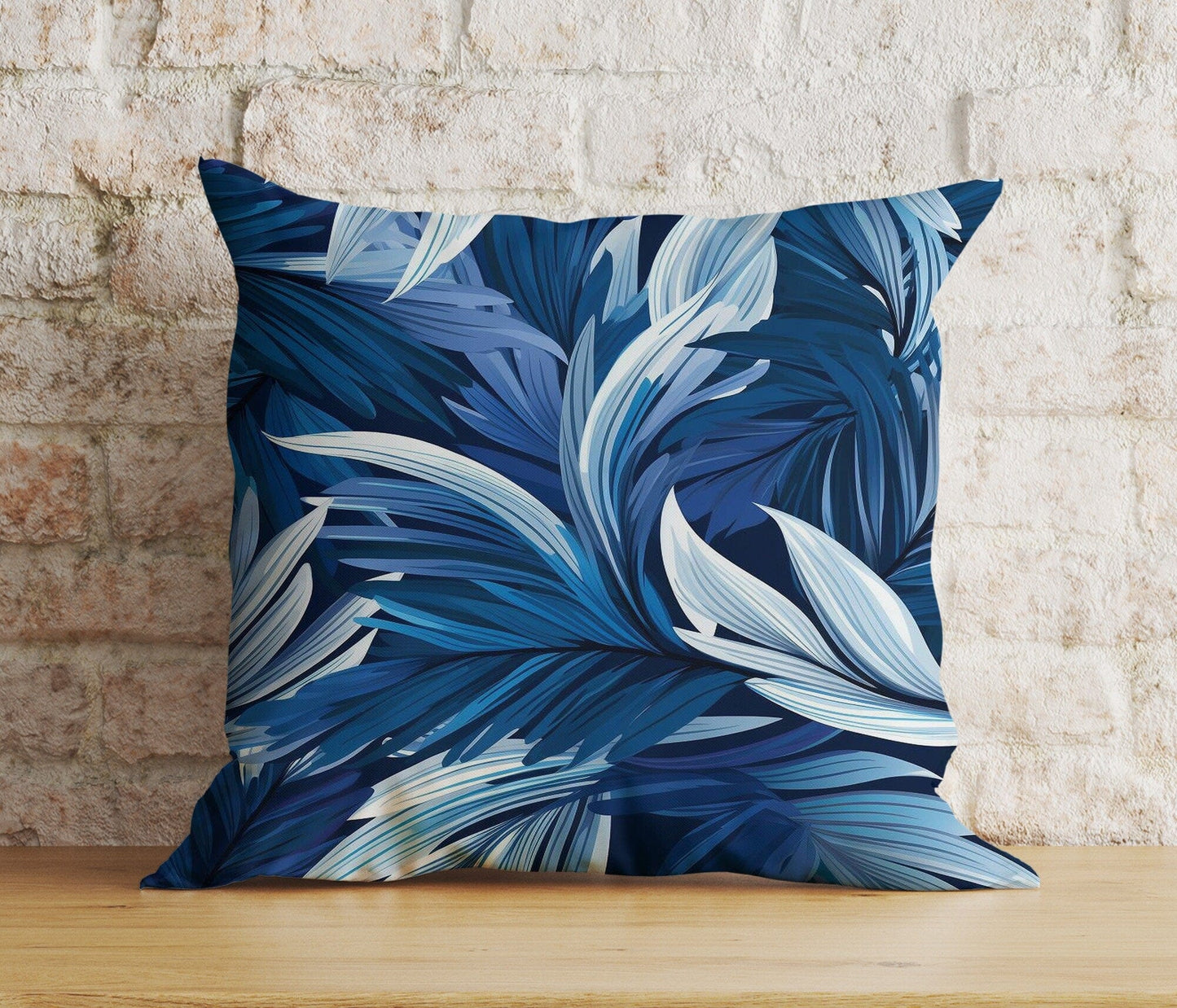 Onay Home Textile Cushion Covers Navy Blue Cushion Cover Floral Home Decor Throw Cushions
